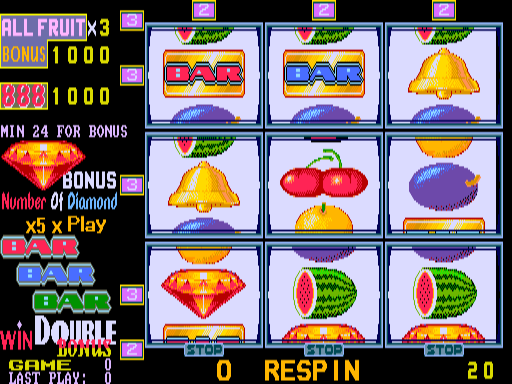 New Fruit Bonus '96 Special Edition (v3.61a, C1 PCB) png snap