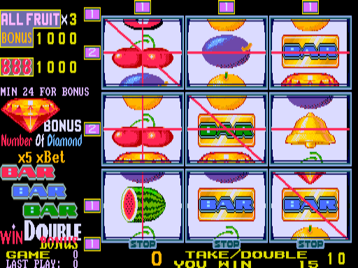 New Fruit Bonus '96 Special Edition (v3.60, DK PCB) png snap