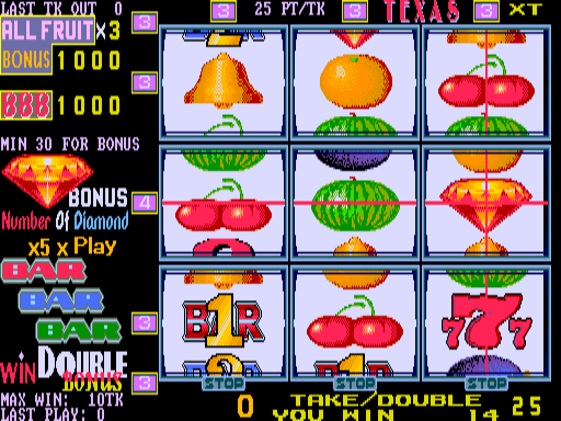New Fruit Bonus '96 Special Edition (v1.22 Texas XT, C2 PCB) png snap