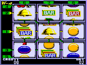 New Lucky 8 Lines / New Super 8 Lines (W-4, Witch Bonus, Yamate, 1988, set 2) png snap