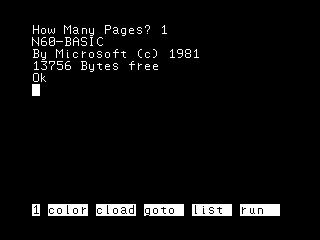 PC-6001mkII (Japan) png snap