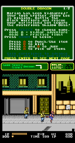 Double Dragon (PlayChoice-10) png snap