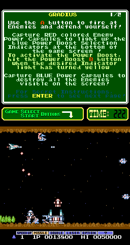 Gradius (PlayChoice-10) png snap