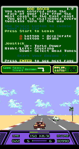 Rad Racer (PlayChoice-10) png snap