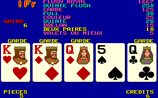 Player's Edge Plus (IP0031) Standard Draw Poker - French png snap