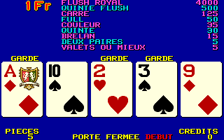 Player's Edge Plus (IP0058) Standard Draw Poker - French png snap
