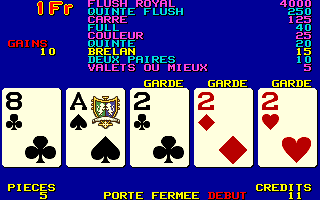 Player's Edge Plus (IP0114) Standard Draw Poker - French png snap