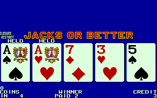 Player's Edge Plus (PP0802 A5W-A6F) Standard Draw Poker png snap