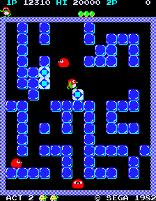 Pengo (bootleg on Pac-Man hardware, set 1) png snap