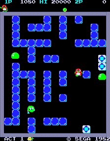 Pengo (Marti Colls bootleg on Pac-Man hardware, set 2) png snap