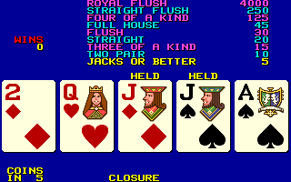 Player's Edge (PK0719-PC041) Standard Draw Poker png snap
