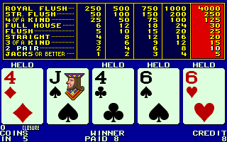 Player's Edge Plus (PP0060) Standard Draw Poker (set 3) png snap