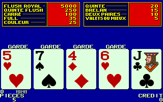 Player's Edge Plus (X002485P+XP000154) Standard Draw Poker - French png snap