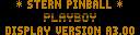 Playboy (CPU 3.02, display A3.00)