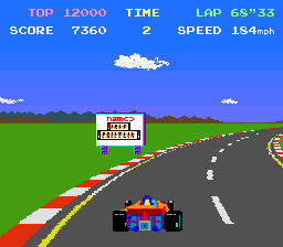 Pole Position (Atari version 1 on Namco PCB) png snap