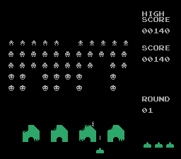 Space Invaders [Lunar Rescue, Colony 7, Qix, Phoenix] (Radica, Arcade Legends TV Game) png snap