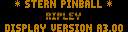 Ripley's Believe It or Not! (CPU 3.20, display A3.20)