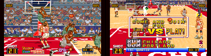 Run and Gun (ver EAA 1993 10.4) (dual screen with demux adapter) png snap