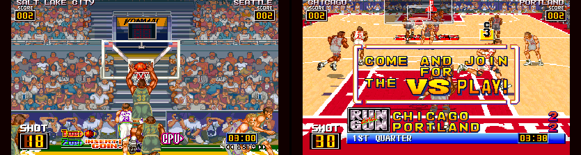 Run and Gun (ver UBA 1993 10.8) (dual screen with demux adapter) png snap