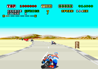 Super Hang-On (Hang-On conversion, Beta bootleg) png snap