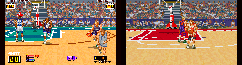 Slam Dunk (ver JAA 1993 10.8) (dual screen with demux adapter) png snap