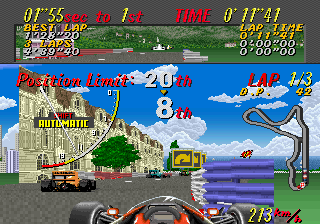 Super Monaco GP (World, Rev B) (bootleg of FD1094 317-0126a set) png snap