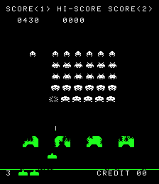 Space Attack (bootleg of Space Invaders, 2k roms) png snap
