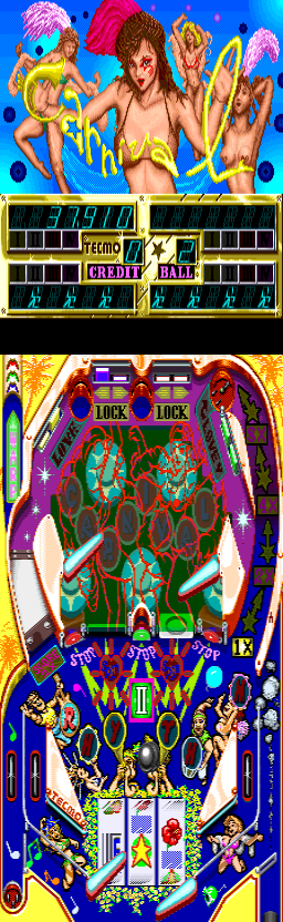 Super Pinball Action (US, prototype, dual screen) png snap