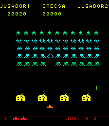 Space King Part II (Space Invaders II bootleg) png snap