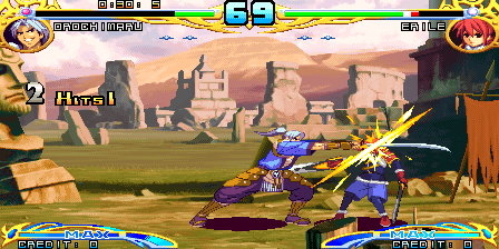 S.V.G. - Spectral vs Generation / Sheng Mo Shiji (M68k label V100JP) (ARM label V100JP, ROM 05/12/05 S.V.G V100) (Japan, JAMMA PCB) png snap