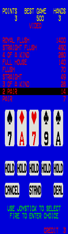 Triple Draw Poker (Video Village) png snap