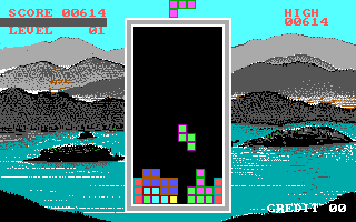 Tetris (Korean bootleg of Mirrorsoft PC-XT Tetris) png snap