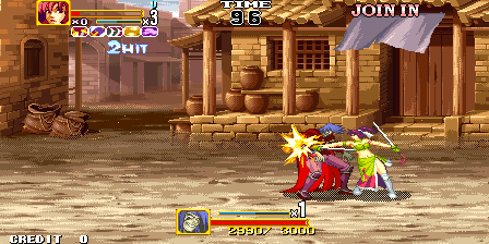 Tougenkyou - Road of the Sword (M68k label V100) (ARM label V100, ROM 02/25/03 SHEN JIAN) (Japan, JAMMA PCB) png snap