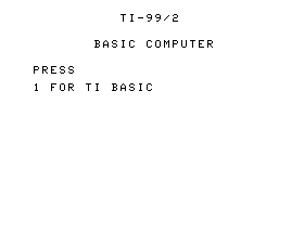 TI-99/2 BASIC Computer (24 KiB ROM) png snap
