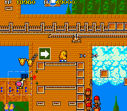 The NewZealand Story (Japan, new version) (P0-043A PCB) png snap