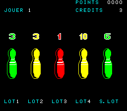 unknown Paradise Automatique / TourVisión bowling themed poker game with gum prizes (France) png snap