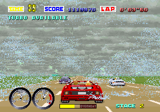 Turbo Out Run (Out Run upgrade) (bootleg of FD1094 317-0118 set) png snap