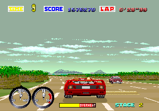 Turbo Out Run (Japan, Out Run upgrade) (bootleg of FD1094 317-0117 set) png snap