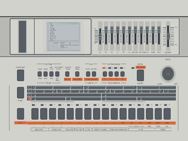 TR-707 Rhythm Composer png snap