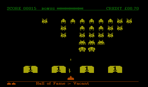 Prize Space Invaders (BWB INV1, 50p/30p Play, Version 1.2) (MPU4 Video) png snap