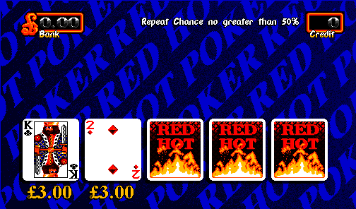Red Hot Poker (Release 3, 10p Fixed, Cash+Token, % Key) (set 1) (MPU4 Video) png snap