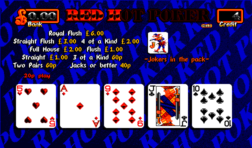 Red Hot Poker (Release 3, 20p Switchable to 10p, Cash+Token) (set 1) (MPU4 Video) png snap