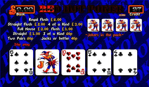 Red Hot Poker (Release 3, 20p Switchable to 10p, Cash+Token, % Key) (set 1) (MPU4 Video) png snap