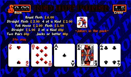 Red Hot Poker (Release 3, 20p Switchable to 10p, Cash+Token, Datapak) (set 2) (MPU4 Video) png snap
