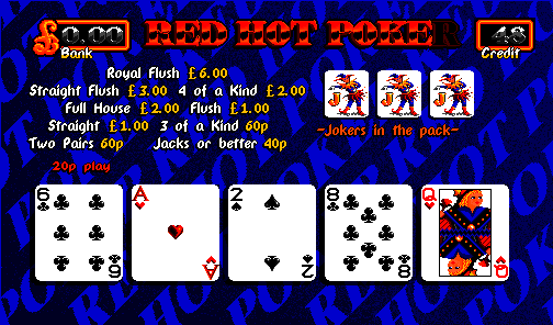 Red Hot Poker (Release 3, 20p Switchable to 10p, Cash+Token) (set 2) (MPU4 Video) png snap