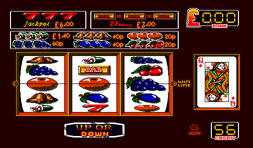 Red Hot Mazooma Belle (BWB) (Version 1.4 DY, Cash+Token, 1993 Awards, 10p Fixed, Datapak, % Key) (MPU4 Video) png snap