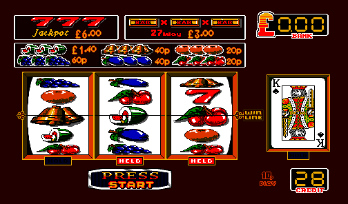 Red Hot Mazooma Belle (BWB) (Version 1.4 D, Cash+Token, 1993 Awards, 10p Fixed, Datapak) (MPU4 Video) png snap