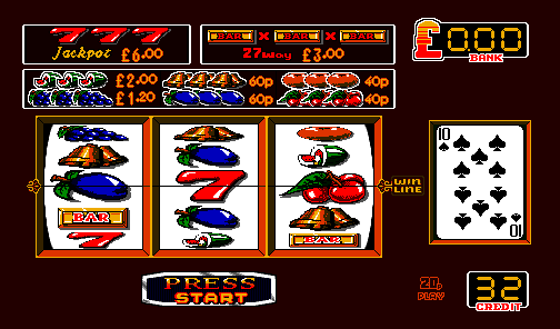 Red Hot Mazooma Belle (BWB) (Version 1.4 DY, Cash+Token, 1993 Awards, 20p Fixed, Datapak, % Key) (set 1) (MPU4 Video) png snap