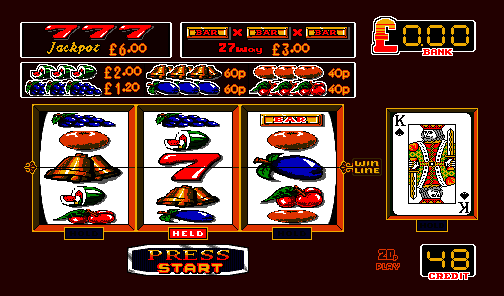 Red Hot Mazooma Belle (BWB) (Version 1.4 DY, Cash+Token, 1993 Awards, 20p Fixed, Datapak, % Key) (set 2) (MPU4 Video) png snap