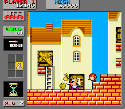 Wonder Boy: Monster Land (decrypted bootleg of Japan New Ver., MC-8123, 317-0043) png snap